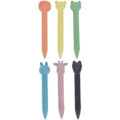 TOYS "R" US Material Escolar*6 lápices de cera animales