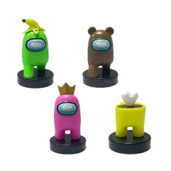 BIZAK Figuras De Acción*Among Us - Pack 4 figuras con sellos (varios modelos)