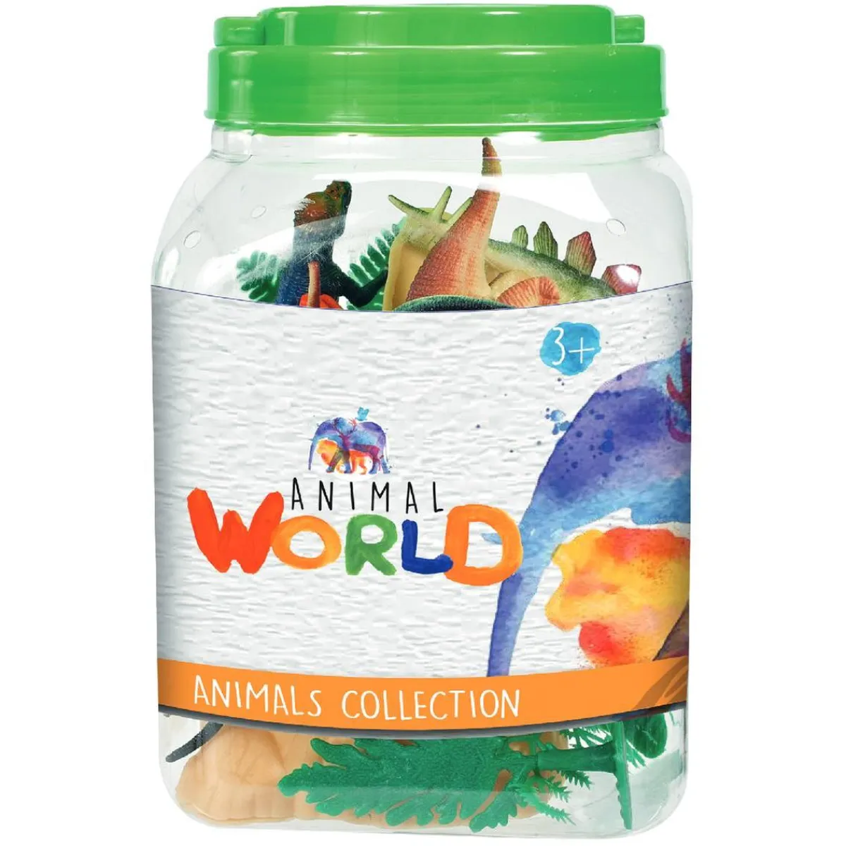 ANIMAL WORLD Coleccionables Y Mini Mundos*- Bote con 28 animales