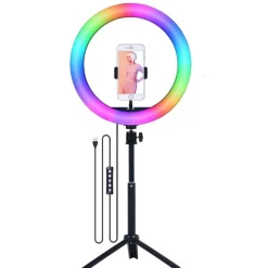 KLACK EUROPE Figuras De Acción*Aro de luz 26 cm Led 9 colores con trípode 210 cm