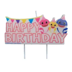 BABY SHARK Artículos De Fiesta Y Regalos*- Velas Happy Birthday