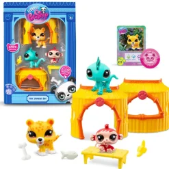 LITTLEST PET SHOP Coleccionables Y Mini Mundos*Bandai - Littlest PetShop - Tiki Jungle Set ㅤ