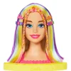 MATTEL Muñecas*Barbie - Busto de Barbie con pelo largo y accesorios para jugar a peluquería ㅤ