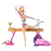 MATTEL Muñecas*Barbie - Conjunto Muñeca Gimnasta con Barra y Accesorios ㅤ