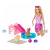 MATTEL Muñecas*Barbie - Fiesta de cachorros en la piscina