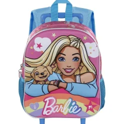 KARACTER MANIA Material Escolar*Barbie - Mochila infantil 3D con ruedas, Rosa ㅤ