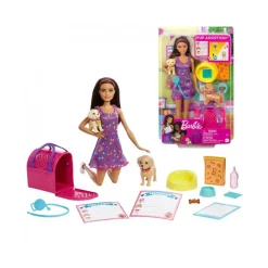 MATTEL Muñecas*Barbie - Muñeca adopta perritos