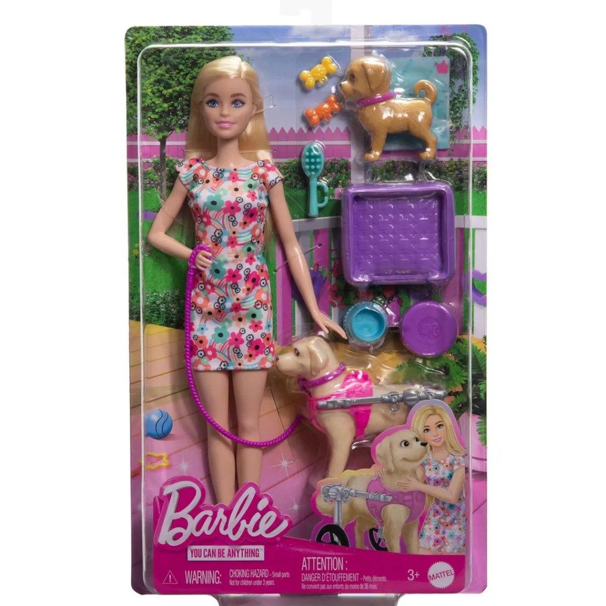 MATTEL Muñecas*Barbie - Muñeca Barbie con cachorros y accesorios de mascotas ㅤ