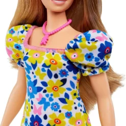 MATTEL Muñecas*Barbie - Muñeca Barbie Fashionista con vestido de flores y accesorios de moda ㅤ