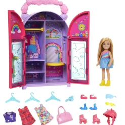 MATTEL Muñecas*Barbie - Muñeca chelsea con armario, ropa y accesorios