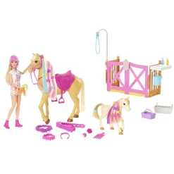 BARBIE Muñecas*- Muñeca con caballo y poni