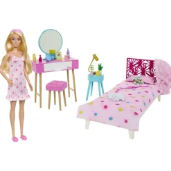 MATTEL Muñecas*Barbie - Muñeca con dormitorio y accesorios incluidos ㅤ
