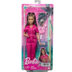 MATTEL Muñecas*Barbie - Muñeca con Mono Rosa y Complementos de Moda ㅤ
