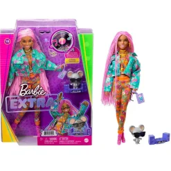 MATTEL Muñecas*Barbie - Muñeca Extra - Trenzas rosas