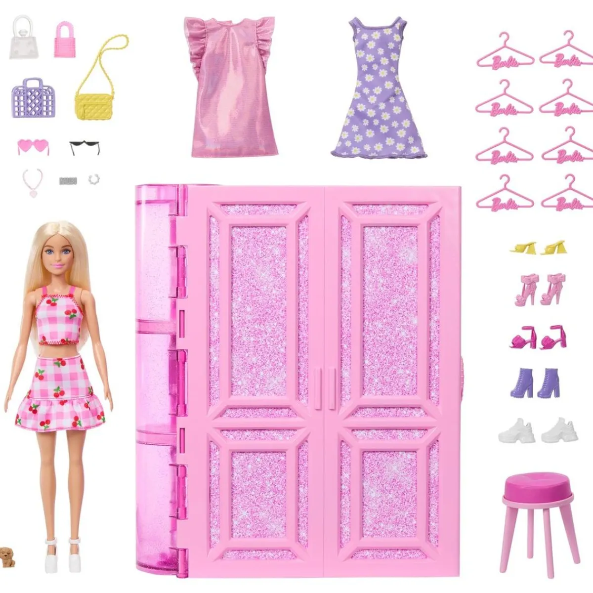 MATTEL Muñecas*Barbie - Muñeca fashion dream closet con ropa