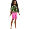 BARBIE Muñecas*- Muñeca Fashionista - Camiseta neón leopardo