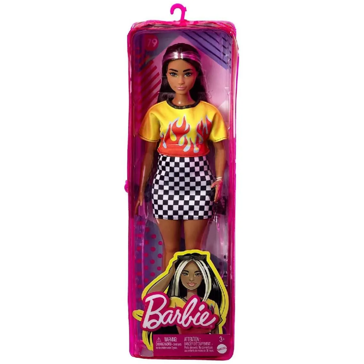 BARBIE Muñecas*- Muñeca fashionista - Top con llamas y falda a cuadros