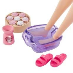MATTEL Muñecas*Barbie - Muñeca Relax en Spa con mascota y accesorios spa ㅤ