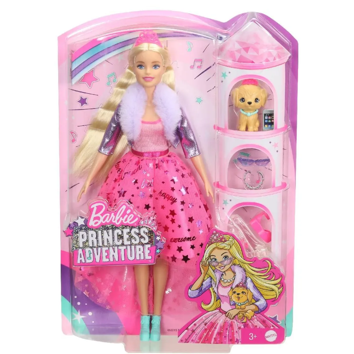 BARBIE Muñecas*- Muñeca Rubia Princess Adventure