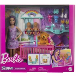 MATTEL Muñecas*Barbie - Muñeca Skipper canguro con gemelos y accesorios
