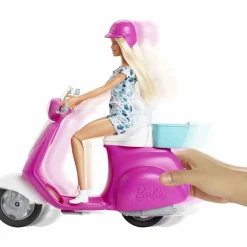 BARBIE Muñecas*- Muñeca y moto scooter