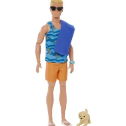 MATTEL Muñecas*Barbie - Muñeco Ken con tabla de surf ㅤ