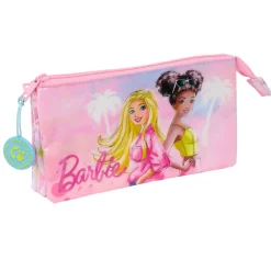 SAFTA Material Escolar*Barbie - Portatodo Triple - Colección Painterly