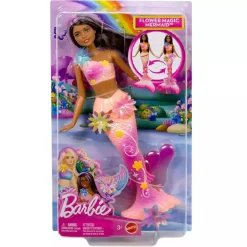 BARBIE Muñecas*- Sirena Flores Mágicas - Morena