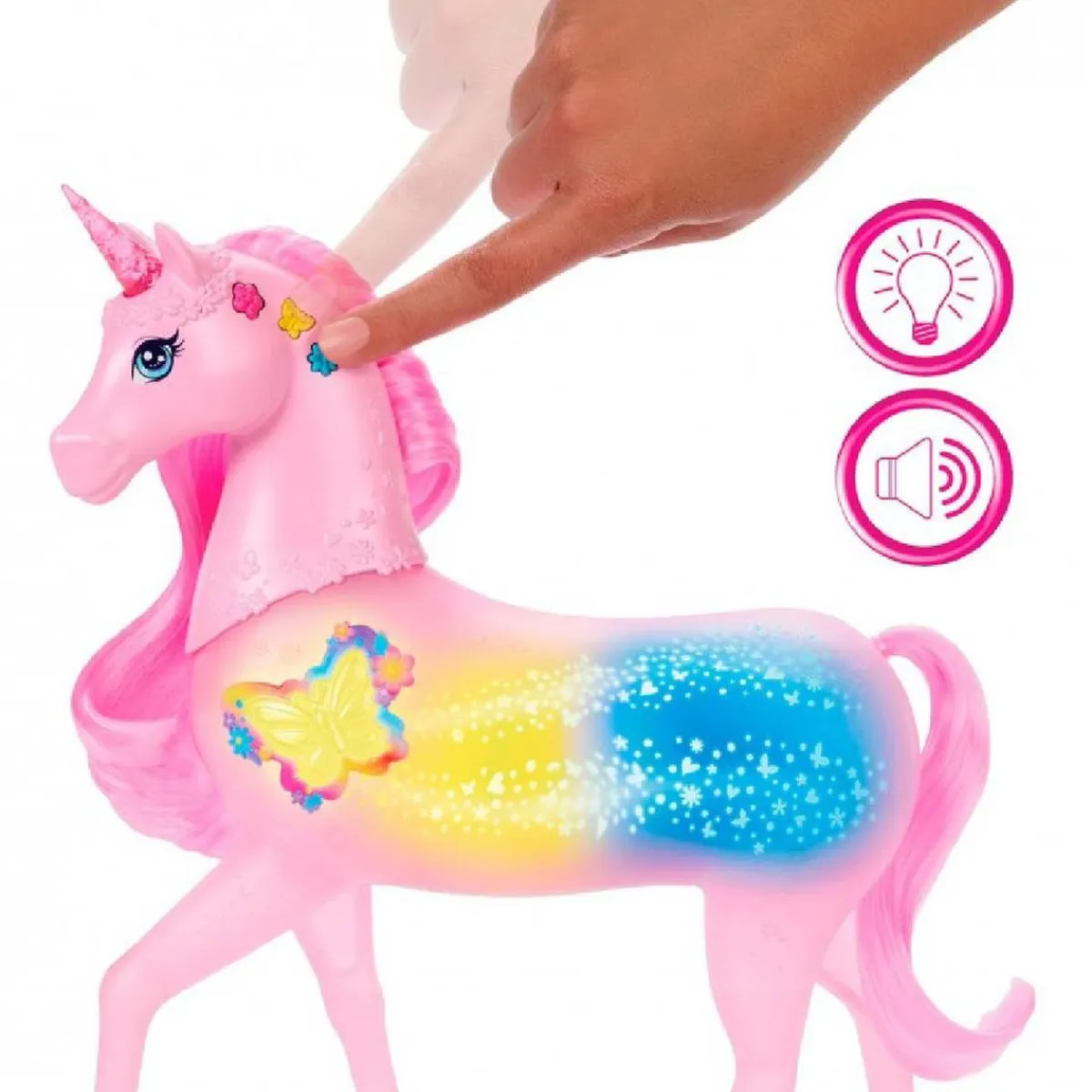 BARBIE Muñecas*- Unicornio con luces y sonidos
