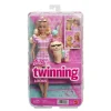 BARBIE Muñecas*Twinning Looks - Muñeca Rubia con Perrito