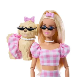 BARBIE Muñecas*Twinning Looks - Muñeca Rubia con Perrito