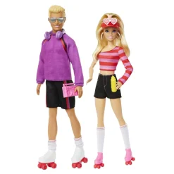 MATTEL Muñecas*Barbie Y Ken patinadores con accesorios