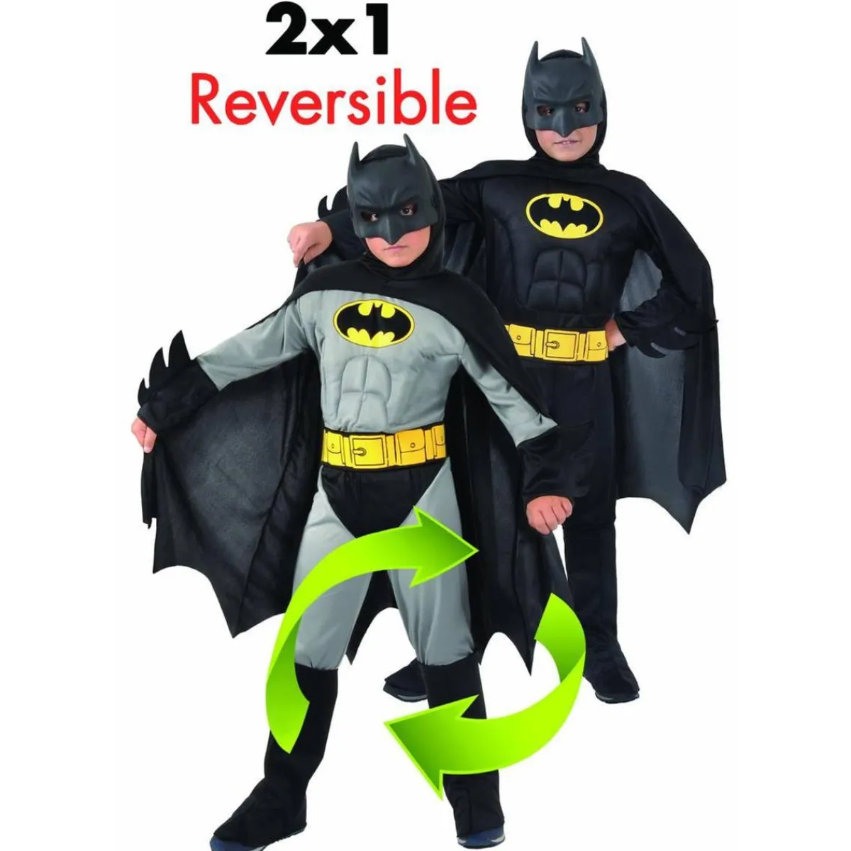 TOYS "R" US Figuras De Acción|Disfraces*Batman - Disfraz reversible 5-7 años