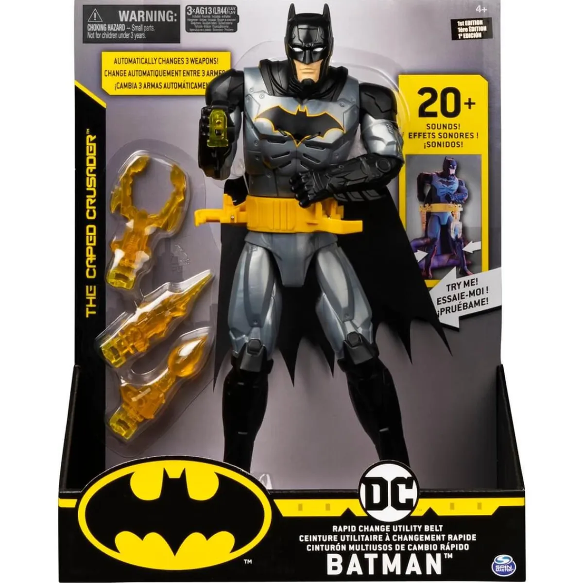 BIZAK Figuras De Acción*Batman - Figura 30 cm con Cinturón de Cambio Rápido