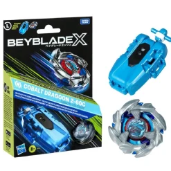 HASBRO IBERIA Figuras De Acción*Beyblade X - Lanzador con cuerda y Cobalt Dragoon 2-60C
