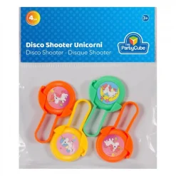 TOYS "R" US Artículos De Fiesta Y Regalos*Blister con 4 lanza discos Unicornio (varios colores)