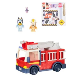 FAMOSA Coleccionables Y Mini Mundos*Bluey - Camión de bomberos con figuras