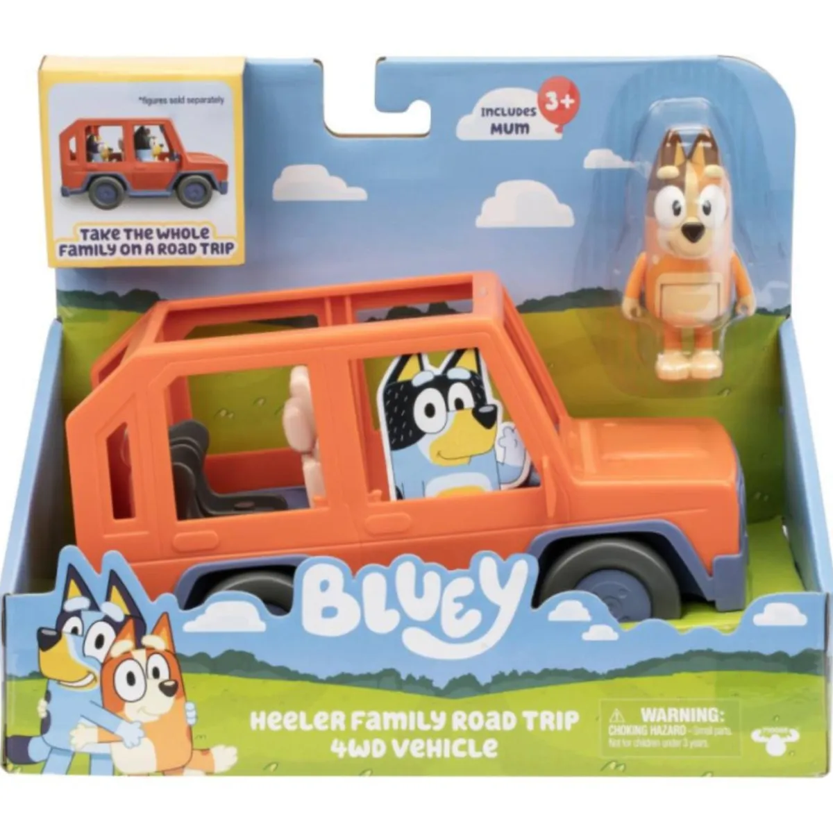 BLUEY Coleccionables Y Mini Mundos*- Coche 4×4 de la familia Heeler