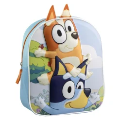 ARTESANIA CERDÁ Material Escolar*Bluey - Mochila infantil 3D con aplicaciones
