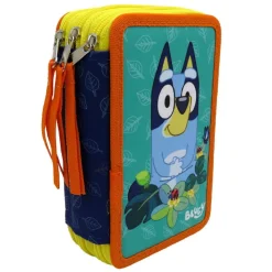 SO SLIME Material Escolar*Bluey - Plumier triple Leaves