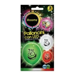TOYS "R" US Artículos De Fiesta Y Regalos*Bolsa con 3 globos luz LED "Fiesta"