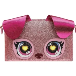 PURSE PETS Muñecas*Bolso de mano juguete cachorro con ojos arcoíris iluminados ㅤ