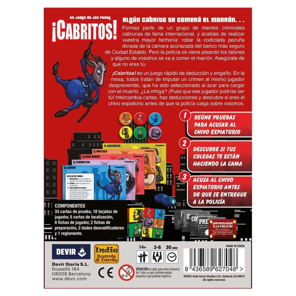 DEVIR Juegos Y Puzzles|Friki Zone*¡Cabritos! Juego De Mesa