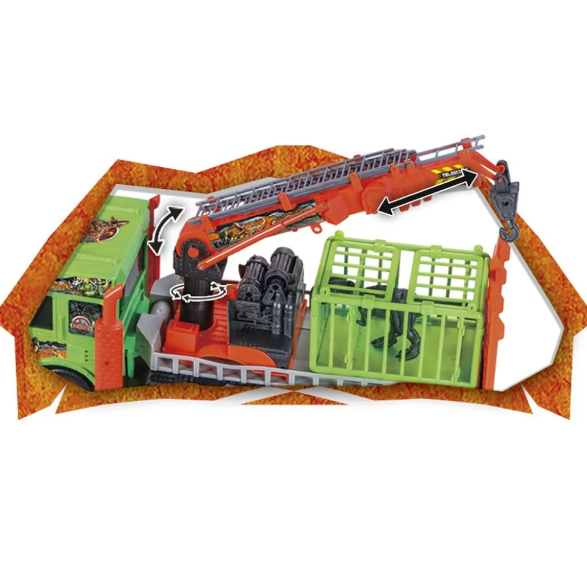 INVINCIBLE HEROS Figuras De Acción*Camión de Rescate de Dinosaurios