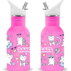 CLASSICS REVOLUTION, S.L. Material Escolar*Cantimplora acero dancing cats 500 ml