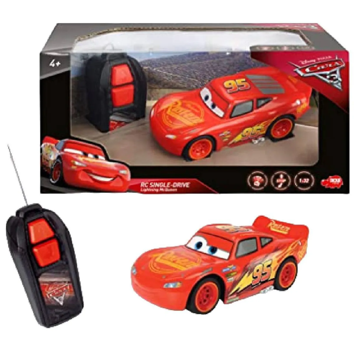 JADA Vehículos Y Circuitos*Cars - R/C Rayo McQueen Single Drive