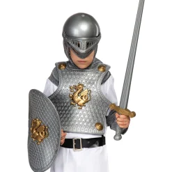 Funidelia Disfraces|Halloween*Casco, escudo y armadura medieval niños