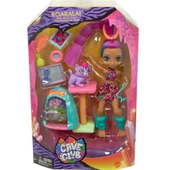 MATTEL Muñecas*Cave Club - Muñeca Roaralai - Playset Gatuno