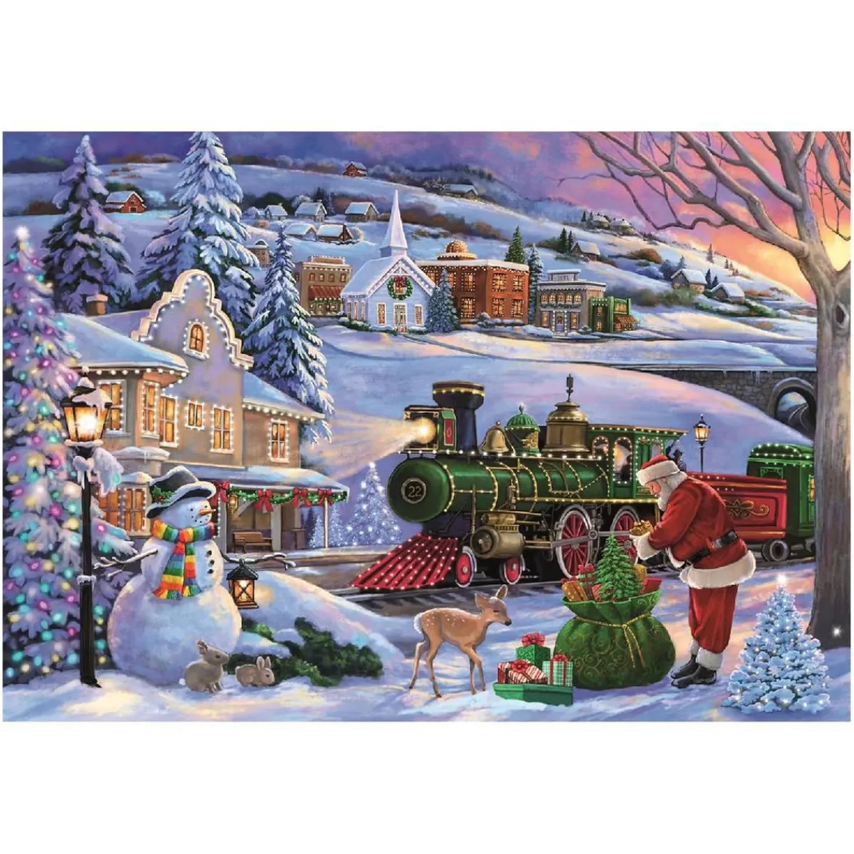 CLEMENTONI Juegos Y Puzzles*Classic Christmas Collection - Puzzle 500 piezas Christmas Train