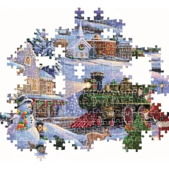 CLEMENTONI Juegos Y Puzzles*Classic Christmas Collection - Puzzle 500 piezas Christmas Train